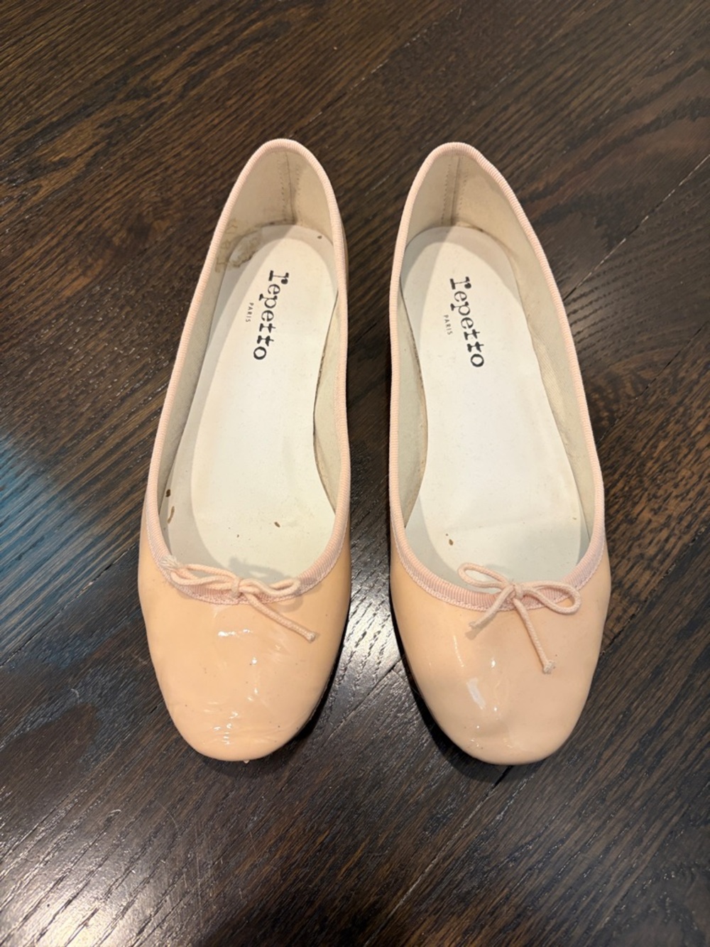 Repetto Pink Patent Ballet Flats — Women’s Slip-On Loafers